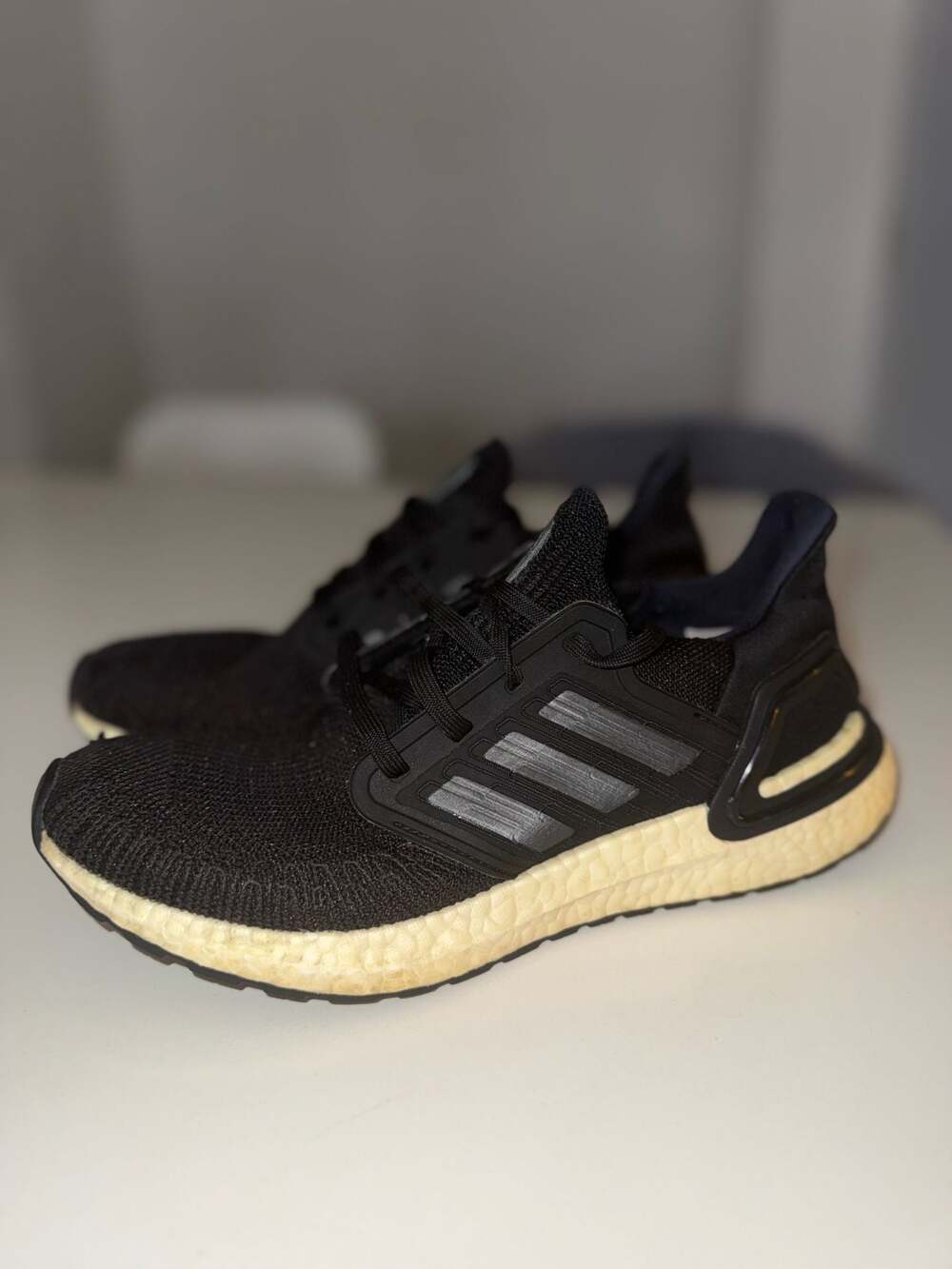 adidas Ultraboost 20 Core Black White Running Shoes
